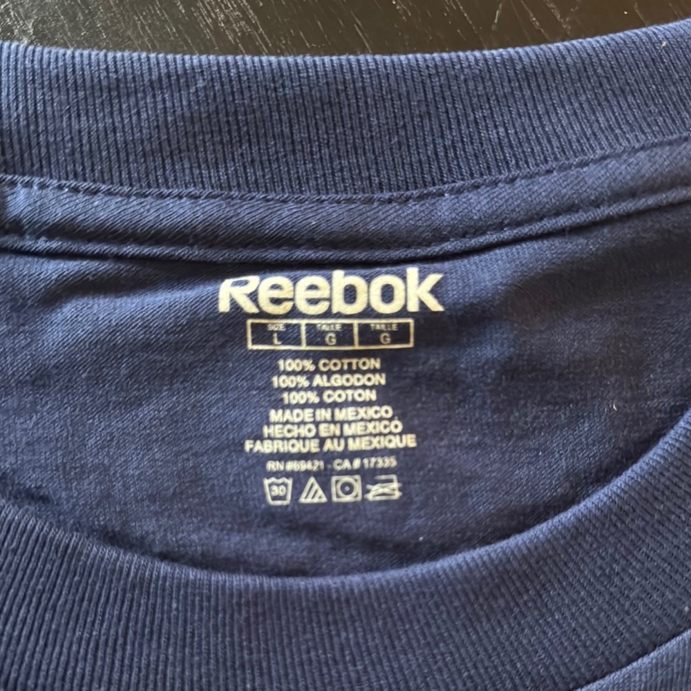 Reebok Edmonton oilers Yakupov Blue and Orange Short Sleeve Tee - Picture 3 of 3